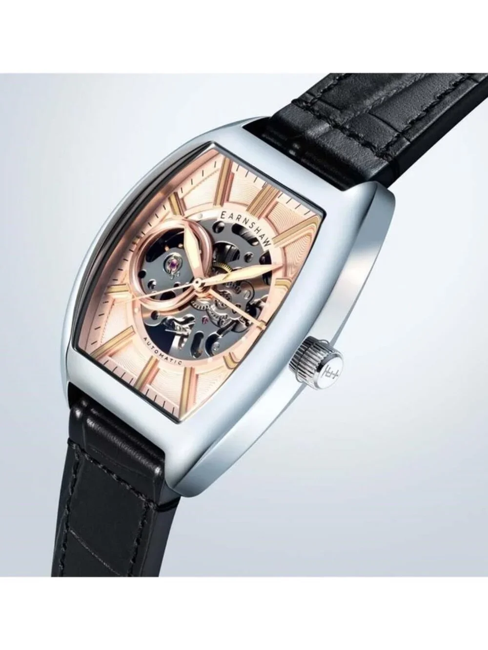 NWT Thomas Earnshaw Beauchamp Automatic Rose Gold Dial Men's Watch